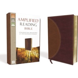 Amplified Reading Bible, Imitation Leather, Brown - A Paragraph-Style Amplified Bible for a Smoother Reading Experience