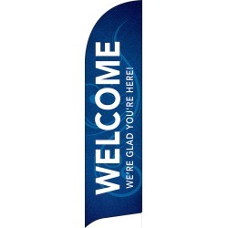 Welcome Flourish Flag Banner