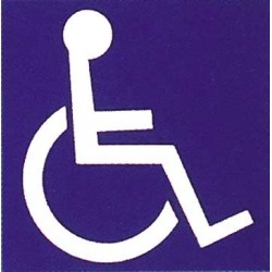 Outdoor Handicap Symbol Bulletin Board