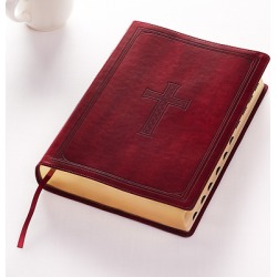 KJV Super Giant Print Lux-Leather Burgundy