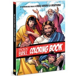 The Action Bible Coloring Book - 55 Reproducible Pages of Bible Heroes and Devotions