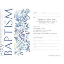 Community Adult Baptism Certificate (Package of 12)