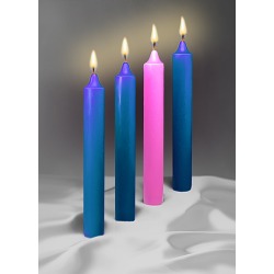 Advent 17 X 1 1/2 51% Beeswax 3 Blue 1 Rose