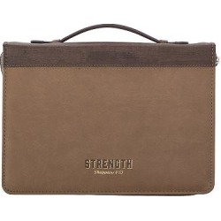Bible Cover Large Lux-Leather Strength