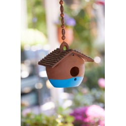 Low Nepal Birdhouse - Blue Base