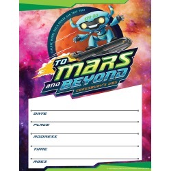 Vacation Bible School (VBS) To Mars and Beyond Small Promotional Poste - Explore Where God's Power Can Take You!