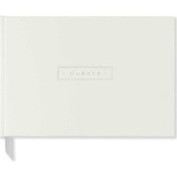 White Leather Guest Book