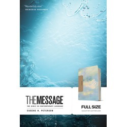 The Message Full Size Bible August Sky Imitation Leather - The Bible in Contemporary Language
