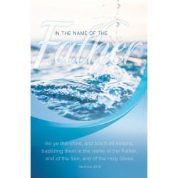Name of the Father Baptism Regular Size Bulletin