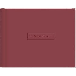 Burgundy Guest Book