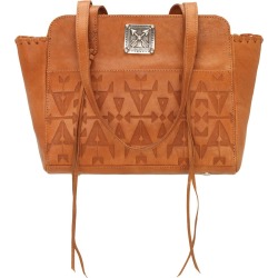 American West Crossed Arrow Zip Top Tote