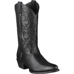 Ariat Heritage Western Boots - Mens - Black Deertan