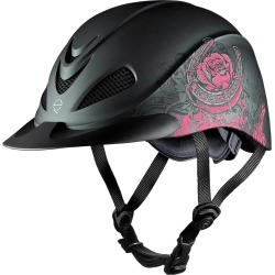 Troxel Rose Western Rebel Helmet - Black/Pink