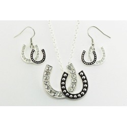 Western Edge Jewelry Double Horseshoe Jewelry Set