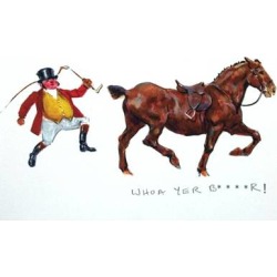 Whoa yer Br (Fox Hunting) Blank Greeting Cards - 6 Pack