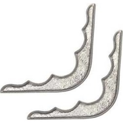 Action Silver Plated Corner Plates