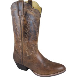 Smoky Boots Amelia R-Toe Boots - Ladies, Distressed Brown