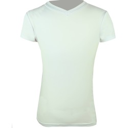 KAKI Short Sleeve V-Neck Exercise Shirt