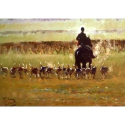 Going Away (Fox Hunting) Blank Greeting Cards - 6 Pack