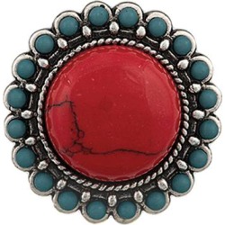 Rock 47 Tribal Flair Sun Blossom Fashion Ring
