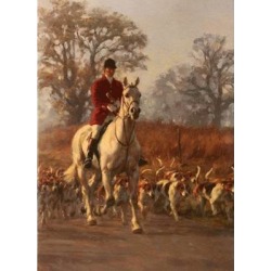 Moving Off (Fox Hunting) Blank Greeting Cards - 6 Pack