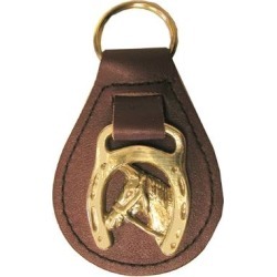 Leather Horse Head Key Fob