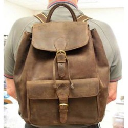 Leather Back Pack