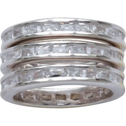Montana Silversmiths Silver Channels Triple Stack Ring