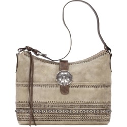 American West Trading Post Large Zip Top Shoulder Bag