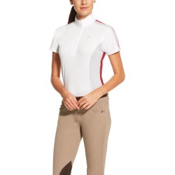 Ariat Fashion Aptos Colorblock Show Shirt - Ladies - White/Grey