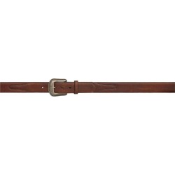 3D 1 1/2" Distressed Pebble Grained Western Basic Belt - Men's - Dark Brown