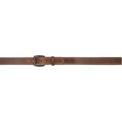 3D 1 1/2" Vintage Single Ply Western Basic Belt - Men's - Brown with Grey Stitch