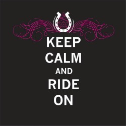 Keep Calm and Ride On Tee Shirt