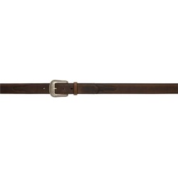 3D 1 1/2" Western Basic Belt with Overlay - Men's - Brown