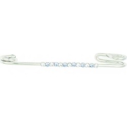 Finishing Touch Crystal Strip Stock Pin - Light Sapphire