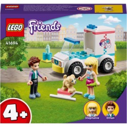 LEGO 41694 Friends Pet Clinic Ambulance Vet Toy for Merchandise