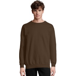 Hanes Men's Ultimate Cotton Heavyweight Crewneck Sweatshirt Dark Chocolate S