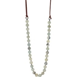 Montana Silversmiths Ladies Amazonite Marble Beaded Strand Attitude Necklace found on Bargain Bro from horseloverz.com for USD $5.54
