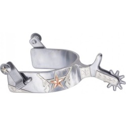 Tough-1 Sweet Iron Spurs With Gun & Star Design