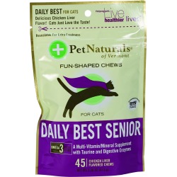 Pet Naturals of Vermont Daily Best Senior Cat Multiviam Supplement - Chicken Liver