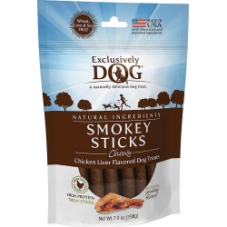 Exclusively Dog Chewy Smokey Sticks Dog Treats
