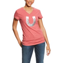 Ariat Ladies Sequin Horseshoe Tee