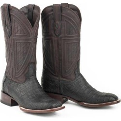 Stetson Mens Houston Caiman Belly Square Toe Cowboy Boots