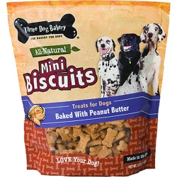 Three Dog Bakery Mini Biscuits Treats For Dogs