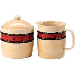 Montana Silversmiths Branded Rose Cream and Sugar Set