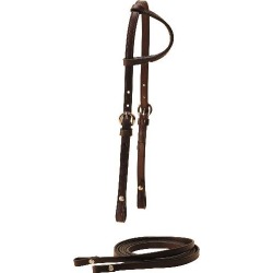 TORY LEATHER Pony Sliding Ear Headstall & Reins Filling