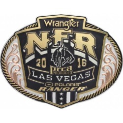 Montana Silversmiths Tri Color 2016 Wrangler NFR Final Buckle