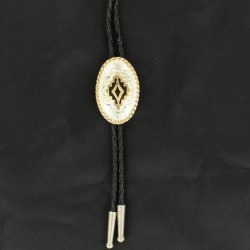 Crumine Oval Rope Edge Bolo