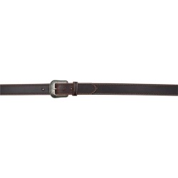 3D Men's 1 1/2" Oiled Contrast Stitch Western Basic Belt - Dark Brown