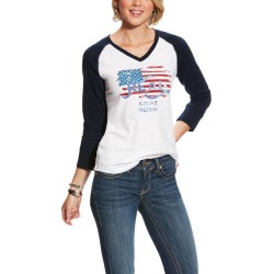Ariat Ladies REAL Flag Tee